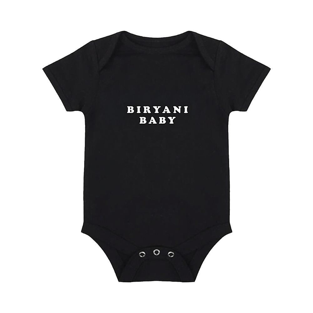 Biryani Baby Bodysuit - Black